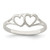 Sterling Silver Heart Ring, 2 mm - QR106