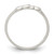 Sterling Silver Heart Ring, 2 mm - QR106 - View 2