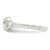 Sterling Silver Heart Ring, 2 mm - QR106 - View 4