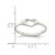 Sterling Silver Heart Ring, 2 mm - QR109 - View 3