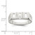 Sterling Silver Solid Dad Ring, 7 mm - View 3
