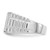 Sterling Silver Rhodium-Plated Men'S Onyx Ring, 4.5 mm, 12.8 mm Top Length, 12.8 mm Top Width, Ripple - View 4