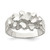 Sterling Silver Men'S Nugget Ring, 3 mm