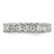 Sterling Silver Rhodium-Plated Cubic Zirconia Eternity Band, 3 mm - View 4