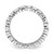Sterling Silver Cubic Zirconia Double Band Ring, 4.6 mm - View 2