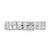 Sterling Silver Cubic Zirconia Double Band Ring, 4.6 mm - View 3