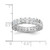 Sterling Silver Cubic Zirconia Double Band Ring, 4.6 mm - View 4