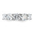 Sterling Silver Rhodium-Plated Cubic Zirconia 5-Stone Ring, 2 mm - View 5