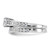 Sterling Silver Rhodium-Plated 2-Piece Cubic Zirconia Wedding Set Ring, Round - QR1328 - View 3
