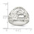 Sterling Silver Horseshoe with Horse Head Ring, 2.75 mm, 2.75 mm Wide, 15.4 mm Top Length, 16 mm Top Width, Polished, Textured - View 3