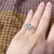 Sterling Silver Cubic Zirconia Ring, 3 mm, Round - View 7