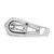Sterling Silver Fancy Cubic Zirconia Ring, 4.5 mm - View 3