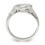 Sterling Silver Horseshoe with Horse Head Ring, 2.75 mm, 15 mm Top Length, 14.7 mm Top Width - View 2