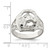 Sterling Silver Horseshoe with Horse Head Ring, 2.75 mm, 15 mm Top Length, 14.7 mm Top Width - View 3
