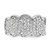 Sterling Silver Fancy Cubic Zirconia Cluster Ring - View 4