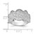Sterling Silver Fancy Cubic Zirconia Cluster Ring - View 5