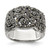 Sterling Silver Marcasite Ring, 6 mm