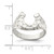 Sterling Silver Horseshoe Ring, 3.25 mm - View 3