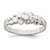 Sterling Silver Nugget Ring, 2 mm