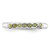 Sterling Silver Rhodium-Plated Peridot Ring, 2 mm, 2 mm Wide, Polished - QR1512 - View 5