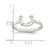 Sterling Silver Horseshoe Ring, 2 mm - View 3