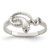Sterling Silver Snake Ring, 2 mm - QR158