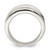 Sterling Silver 15 mm Tapered Ring - View 2
