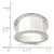 Sterling Silver 15 mm Tapered Ring - View 3