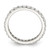 Sterling Silver Rhodium-Plated Cubic Zirconia Ring, 2 mm, Polished, Round, 2 mm Wide - View 2