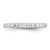 Sterling Silver Rhodium-Plated Cubic Zirconia Ring, 2 mm, Polished, Round, 2 mm Wide - View 4
