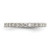 Sterling Silver Rhodium-Plated Cubic Zirconia Ring, 2 mm, Polished, Round, 2 mm Wide - View 5