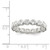 Sterling Silver Cubic Zirconia Band Ring, 4 mm - View 3