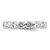 Sterling Silver Cubic Zirconia Band Ring, 4 mm - View 4