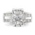 Sterling Silver Fancy Cubic Zirconia Ring, 4.3 mm - View 4