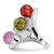 Sterling Silver Polished Multi-Color Cubic Zirconia Ring - View 3