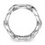 Sterling Silver Polished Fancy Cubic Zirconia Circle Link Ring, 11 mm - View 2