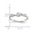 Sterling Silver Cubic Zirconia Ring, 1 mm - View 3