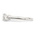Sterling Silver Cubic Zirconia Ring, 1 mm - View 4
