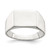 Sterling Silver 9 x 11 mm Solid Back Signet Ring