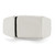 Sterling Silver 9 x 11 mm Solid Back Signet Ring - View 5