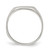 Sterling Silver Signet Ring, 2 mm - QR2426 - View 2
