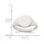 Sterling Silver Signet Ring, 2 mm - QR2426 - View 3