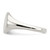 Sterling Silver Signet Ring, 2 mm - QR2426 - View 4