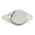 Sterling Silver Signet Ring, 2 mm - QR2426 - View 5