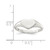 Sterling Silver Heart Signet Ring, 2 mm - QR2433 - View 3