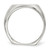 Sterling Silver 18 x 14 mm Open Back Signet Ring - View 2