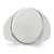 Sterling Silver 18 x 14 mm Open Back Signet Ring - View 5