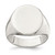 Sterling Silver 19 x 16 mm Closed Back Signet Ring