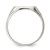 Sterling Silver 12 x 12 mm Closed Back Signet Ring - View 2