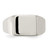 Sterling Silver 11 x 12 mm Closed Back Signet Ring - View 5